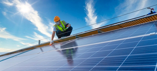 Limpeza de paineis solares